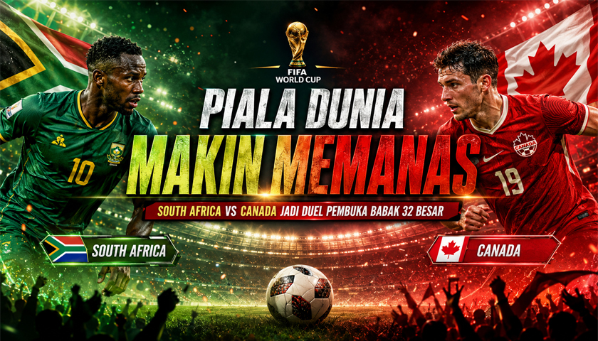 Piala Dunia Makin Memanas: South Africa vs Canada Jadi Duel Pembuka Babak 32 Besar
