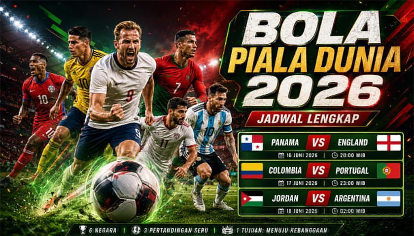 Prediksi Bola Piala Dunia 2026: Panama vs England, Colombia vs Portugal, Jordan vs Argentina dan Jadwal Lengkap