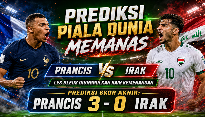 Prediksi Piala Dunia Memanas Prancis vs Irak: Les Bleus Diunggulkan Raih Kemenangan