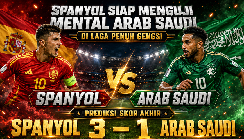 Ceri711: Spanyol Siap Menguji Mental Arab Saudi di Laga Penuh Gengsi