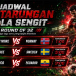 Jadwal Pertarungan Bola Sengit Babak 32 Besar: Tiga Laga Besar Siap Menentukan Nasib Tim Favorit