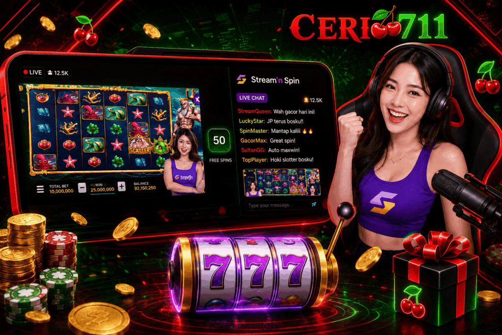 Nikmati Sensasi Stream’n Spin Bersama Ceri711 dan Streamer Pilihan