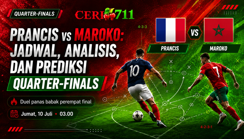 Prancis vs Maroko: Jadwal, Analisis, dan Prediksi Quarter-finals