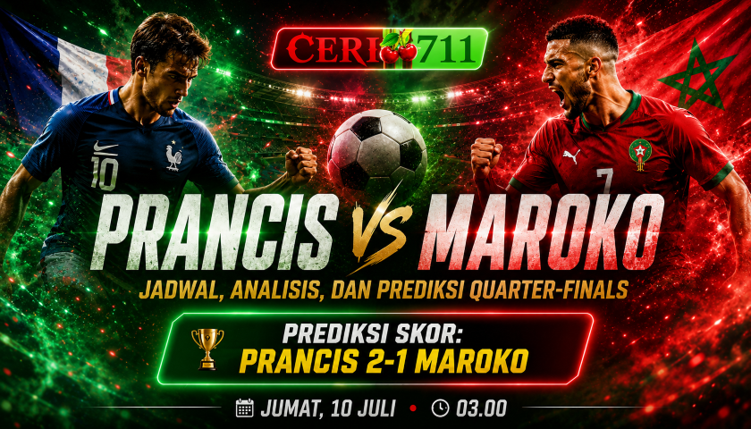 Prancis vs Maroko: Jadwal, Analisis, dan Prediksi Quarter-finals