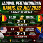 Jadwal dan Prediksi tepat Babak 32 Besar Piala Dunia 2026, Kamis 02 Juli 2026