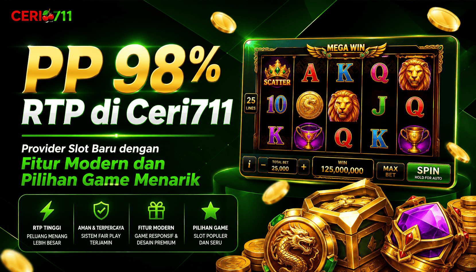 PP 98% RTP di Ceri711: Provider Slot Baru dengan Fitur Modern dan Pilihan Game Menarik
